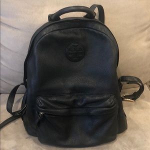 Tory Burch Black Leather Backpack